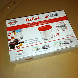 Набір скляночок для йогуртниці Tefal YG 6568, YG 6528, YG 654 XF100032, XF100101
