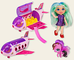 Лялька Н TM254 літак, вихованці, аксесуари, в кор.39,5*16*22,5 см