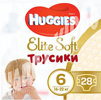 Трусики-подгузники Huggies Elite Soft Pants Mega 6 (16-22 кг), 28 шт.