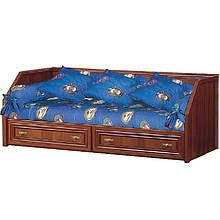 Ліжко односпальні в дитячу кімнату з ДСП/МДФ Доміно Скай