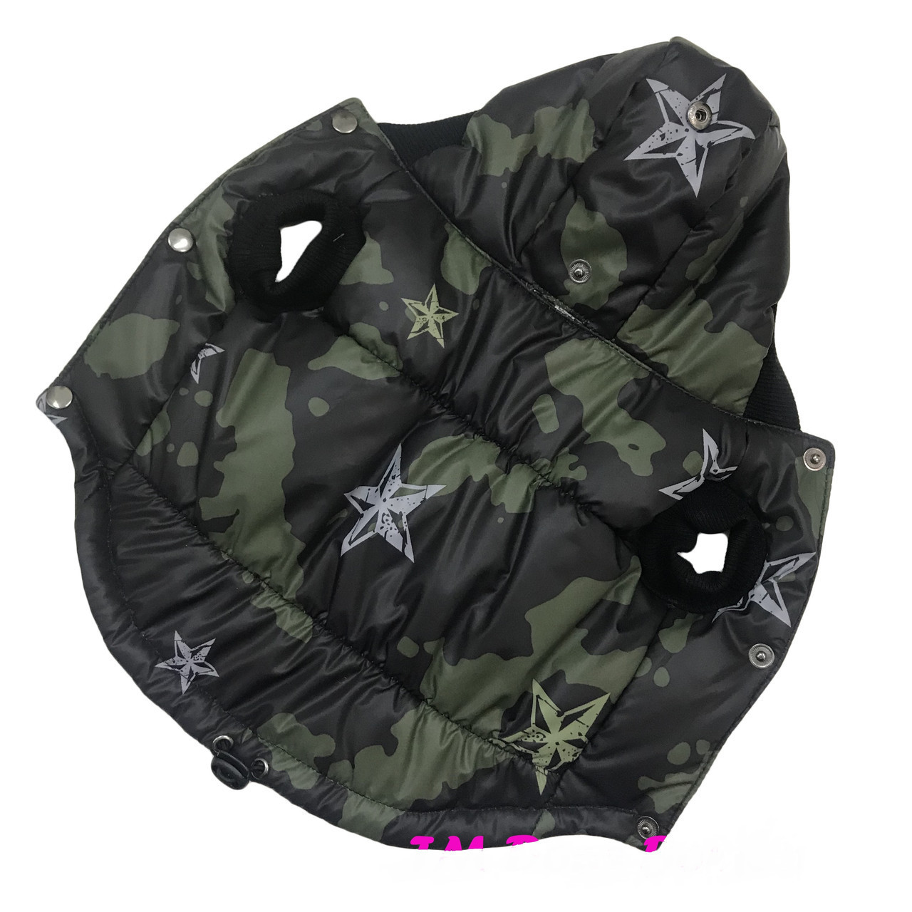 Жилетка для собак "Комуфляж зірки", флісова підкладка ( розмір 4)., фото 1