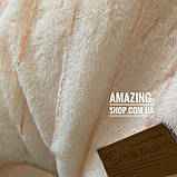 Покривало плед — "Шіншила" Розмір: 220*240 см. М'яке хутряне покривало. Колір — стигла диня., фото 4