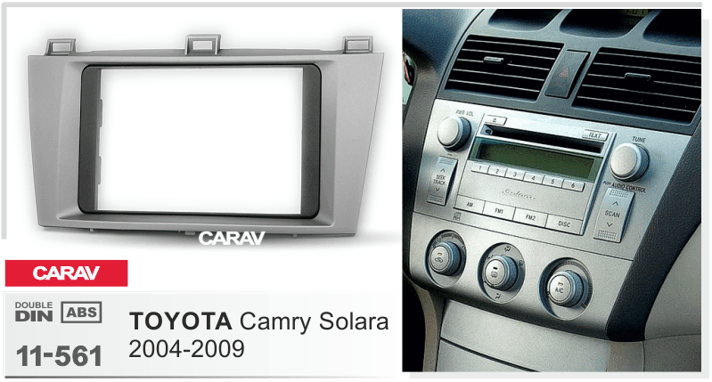 2-DIN переходная рамка TOYOTA Camry Solara 2004-2009, CARAV 11-561 - фото 1 - id-p1088014201