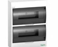 Щит пластиковий Easy9 18 модулів, димчаста двері Schneider, фото 1