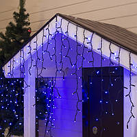 Вулична світлодіодна Гірлянда Бахрома 120 Led Синій чор/пр 5 х 0,7 м