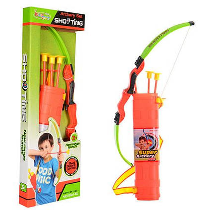 Цибуля іграшкова зі стрілами на присосках ББ M-0009 20х57х4 5 см