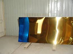 Лист розміром 1000х2000х0,4 мм сталь AISI 430 під золото