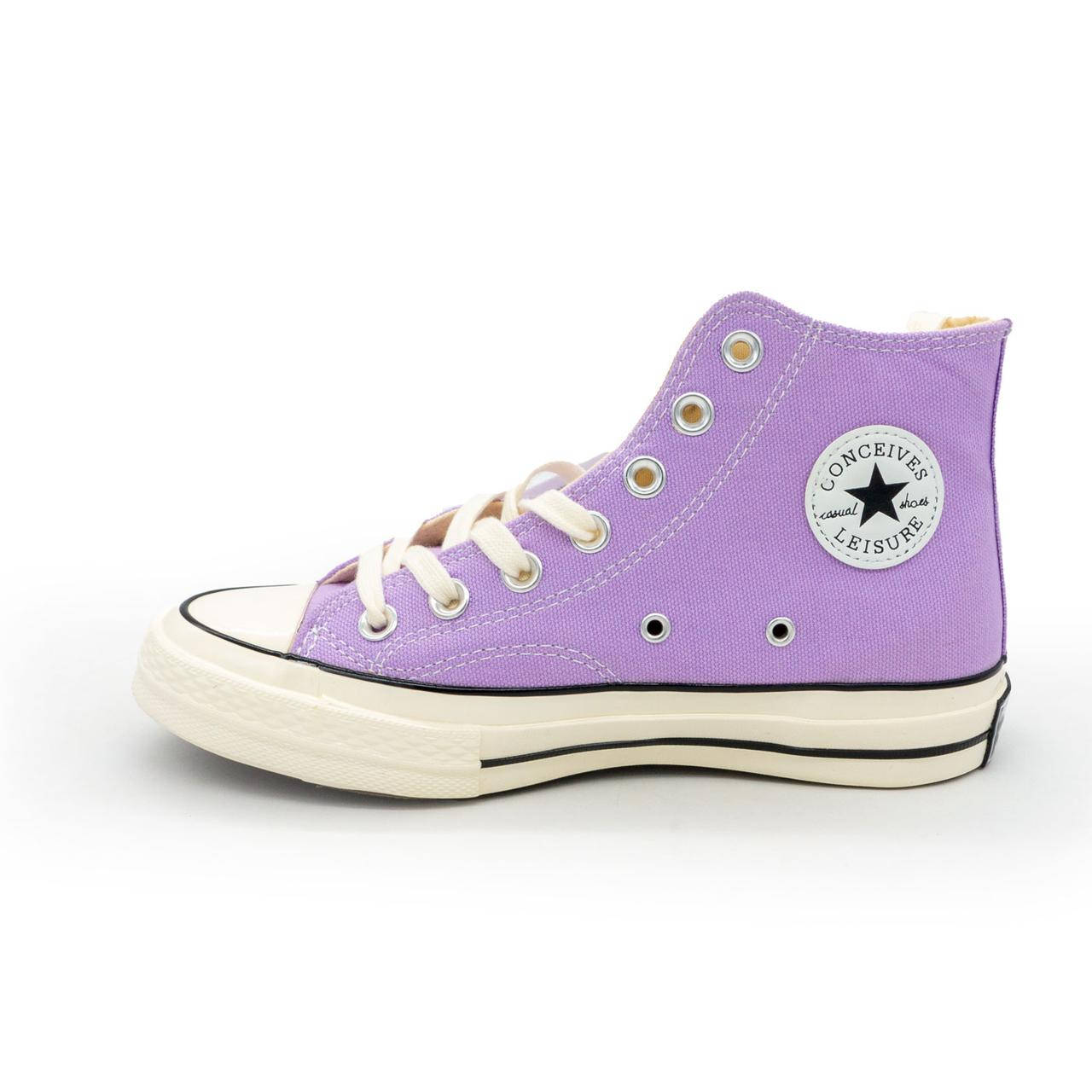 

Высокие фиолетовые Conceives LE I Sure в стиле конверс,Converse Chuck 70 р.(39), Фиолетовый