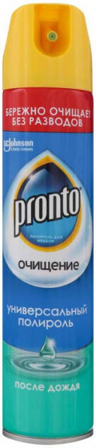

Поліроль Пронто 250мл для меблів Після дощу Універсал аерозоль (12)