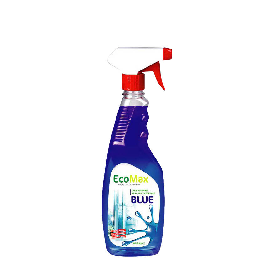 

Средство для мытья стёкол и зеркал EcoMax 0,5л BLUE