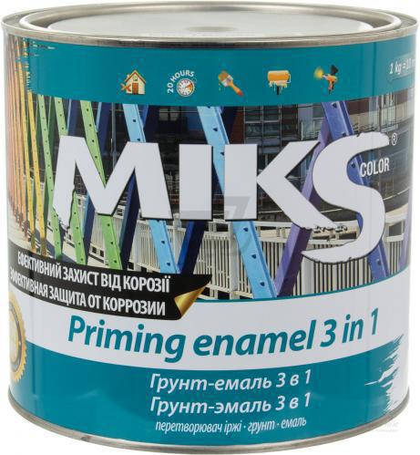 

Грунт-емаль 3 в 1 "Miks" біла 0,8кг., Белый