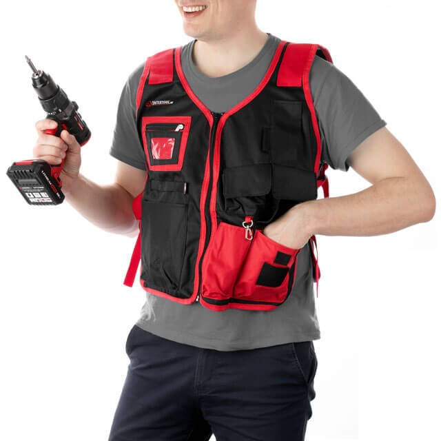 

Жилет слюсарно-будівельний, 7 кишень, поліестер INTERTOOL SP-1001