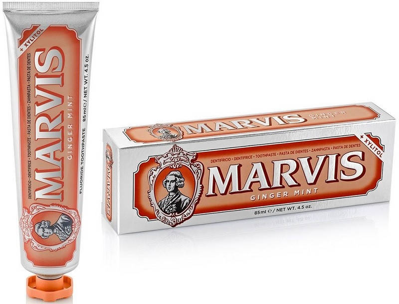 

Паста зубная Мята и Имбирь Marvis ginger mint, 411173, 85 мл