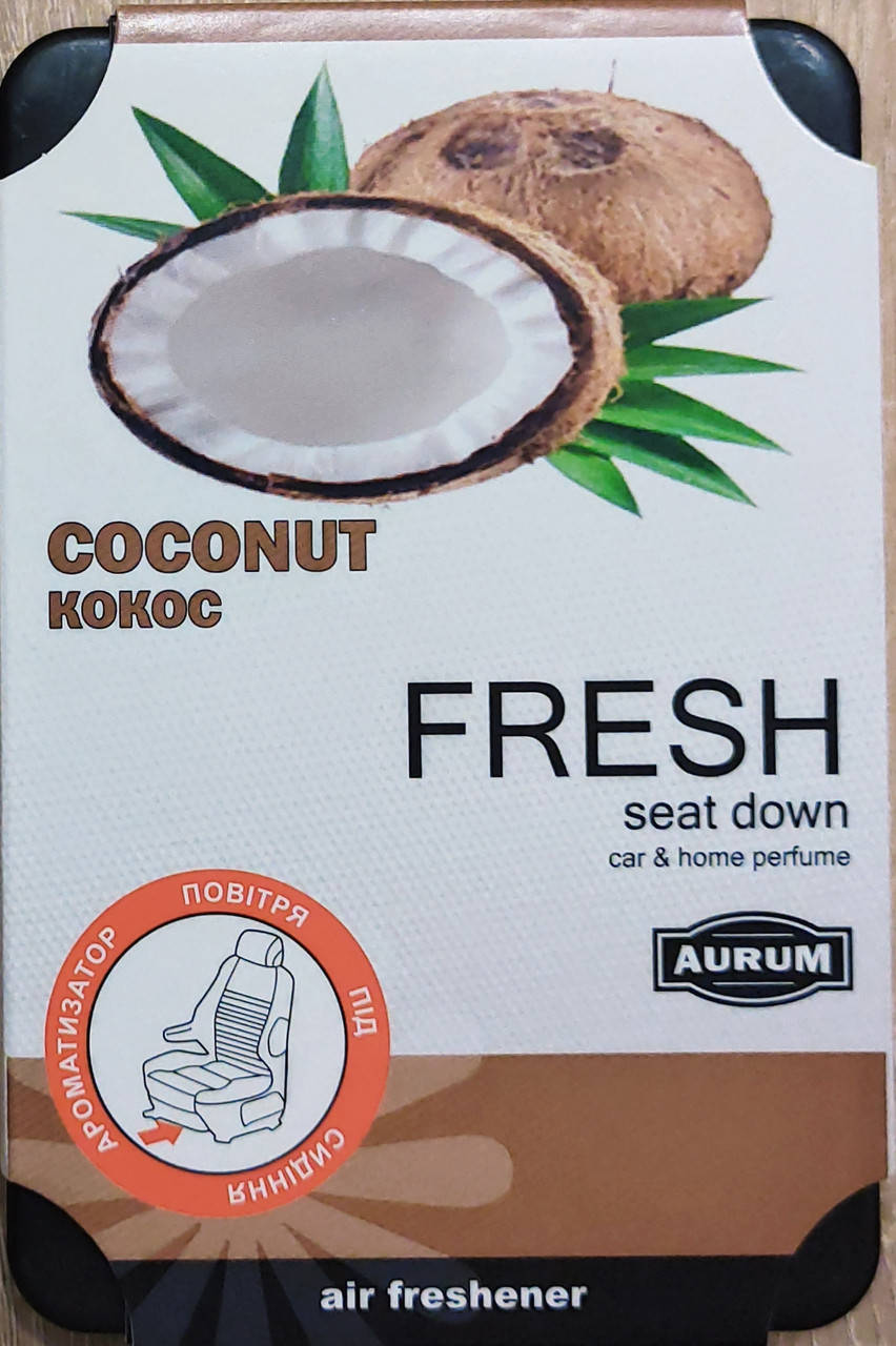 

Ароматизатор AURUM FRESH (под сиденье) Coconut / Кокос