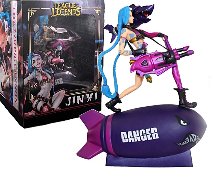 Статуетка Jinx Джинкс і Ракета Ліга Легенд League of Legends 27 см LOL 22. 41