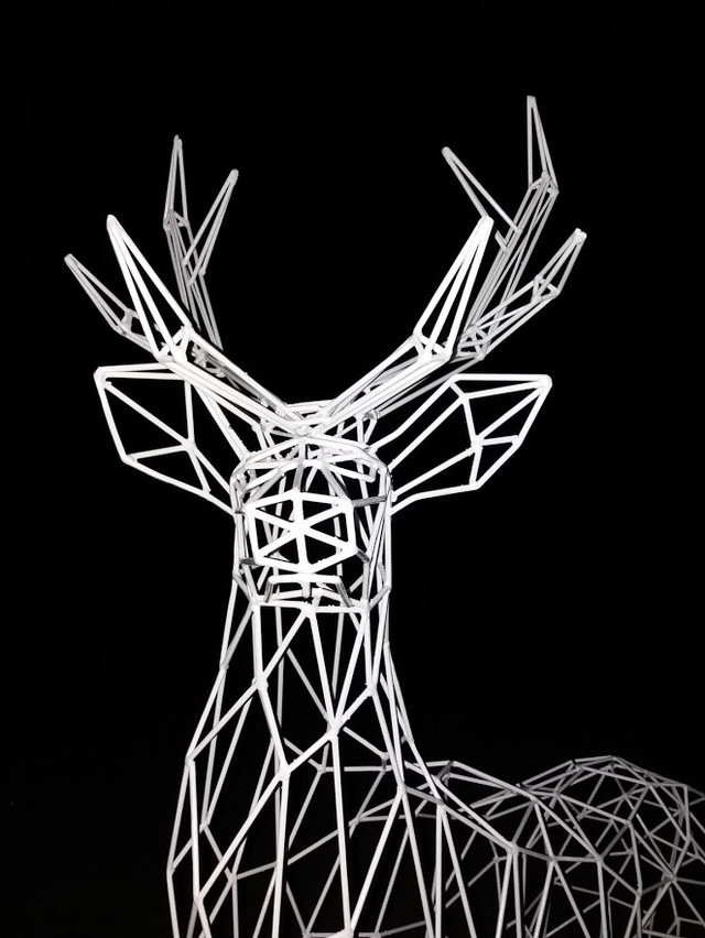 Светодиодная 3D Фигура Олень 2,1м Изготовление На Заказ фото