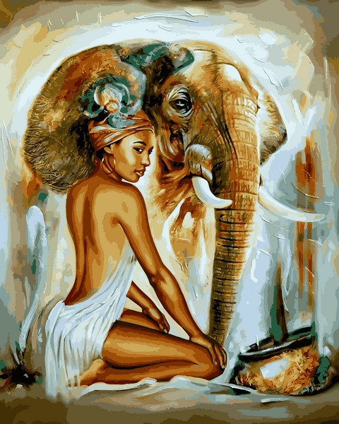 Картина за номерами 40х50 см. Babylon Африканські мотиви (VP 1230), фото 1