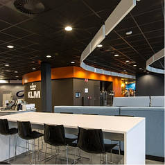 Акустична вологостійка чорна гладка плита Rockwool Rockfon Industrial Black 600x600x25 мм