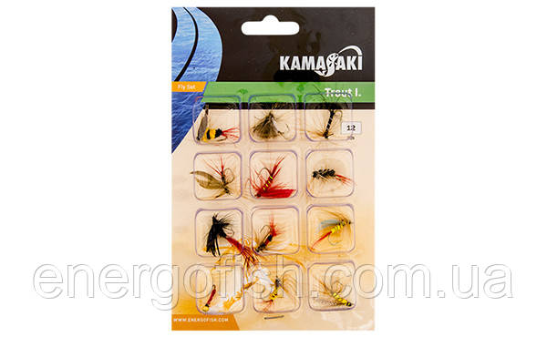 Набір мушок Energofish Kamasaki Fly Set 12шт (84309010)