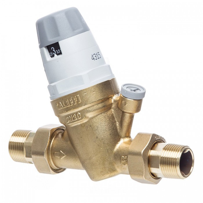 Редуктор тиску води 1 1/4" (ду32) з накидними гайками 535070 Caleffi (Італія)