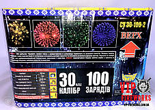 Салют на 100 выстрелов "Вечера на хуторе" Фейерверк 30 Калибр СУ 30-100-2, фото 2