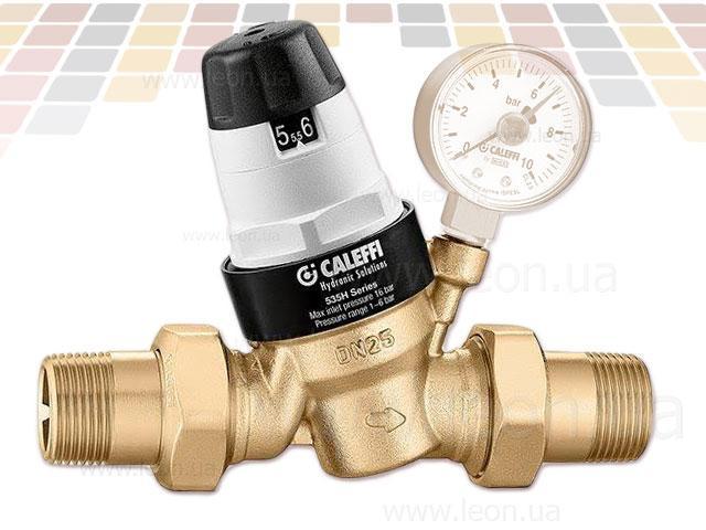 Редуктор тиску гарячої води 3/4" з накидними гайками 535050Н Caleffi (Італія)