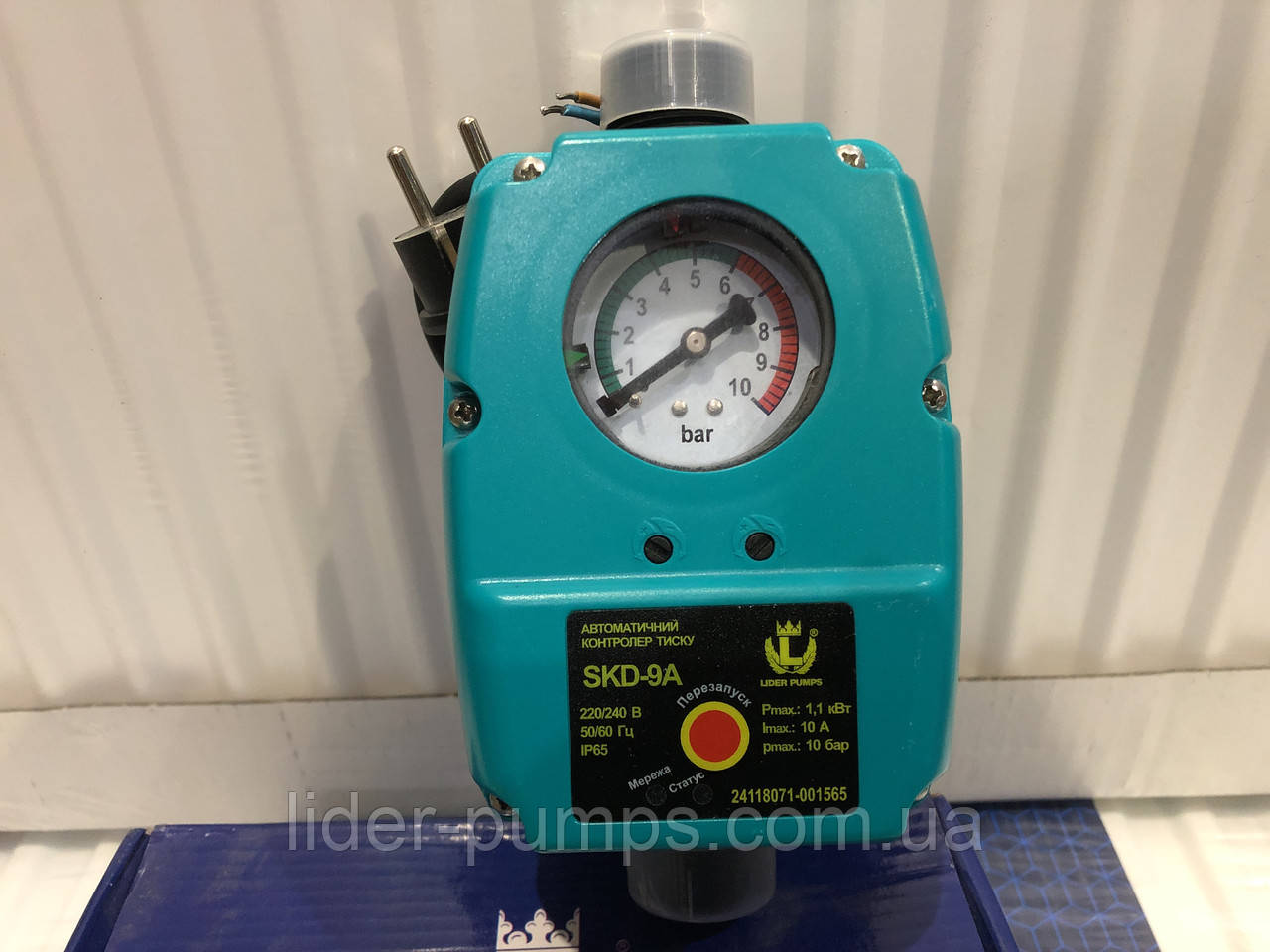 Автоматика прес-контроль для насосів з захистом від сухого ходу LIDER SKD - 9А, фото 1