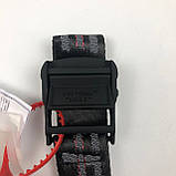 Ремінь пояс унісекс Off White Original оф вайт чорний, фото 4