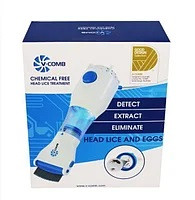 Гребінець електрична для видалення вошей і бліх V-Comb Licetec