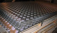 Лист алюминиевый рифленый (квинтет) 1мм 2мм 3мм 4мм