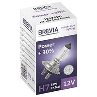 Автолампа BREVIA H7 12V 55W PX26d Power +30%