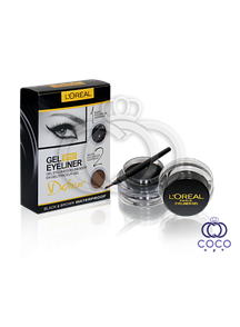 Набір гелевих підводок для очей і брів L`oreal Gel eyeliner 2 in 1 (чорний і коричневий).