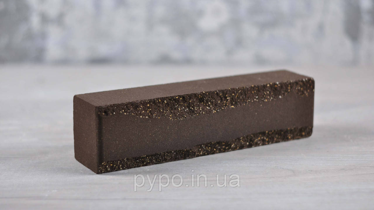 Цегла блискавка половинка Кавовий "Slim Stone".