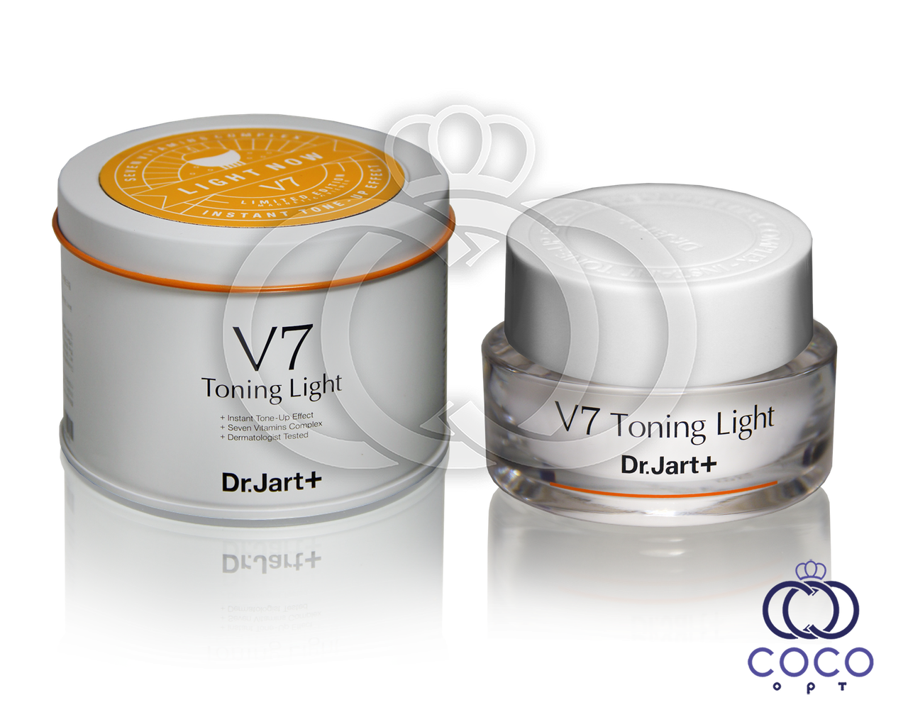 Тонізуючий крем для обличчя з вітамінним комплексом Dr.Jart+ V7 Toning Light (якість оригіналу), фото 1