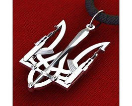 Тризуб Герб, ЗСУ, Тризуб Автомати АК-74 Калашніков, Кулон, Амулет, Підвіс, фото 4