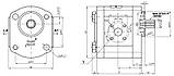 Гідравлічний насос шестерний Hydro-pack 20А (С) 25X205, фото 3