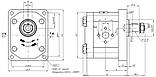 Гідравлічний насос шестерний Hydro-pack 20A(C)22X080, фото 3