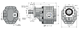 Шестерний (шестеренний) гідравлічний насос Hydro-pack серії ISO-GANI 133-L (R), фото 3