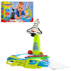 Дитячий проєктор для малювання Ракета 6611 36 слайдів ігровий набір