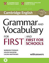 Cambridge English: Grammar and Vocabulary for First and First for Schools with answers and Downloadable Audio