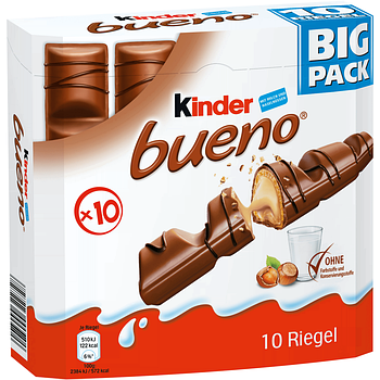 Шоколадний батончик Kinder Bueno 10 шт.