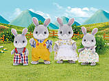 Sylvanian Families — Cottontail Rabbit Family Сім'я Сірих Кроликів, фото 3