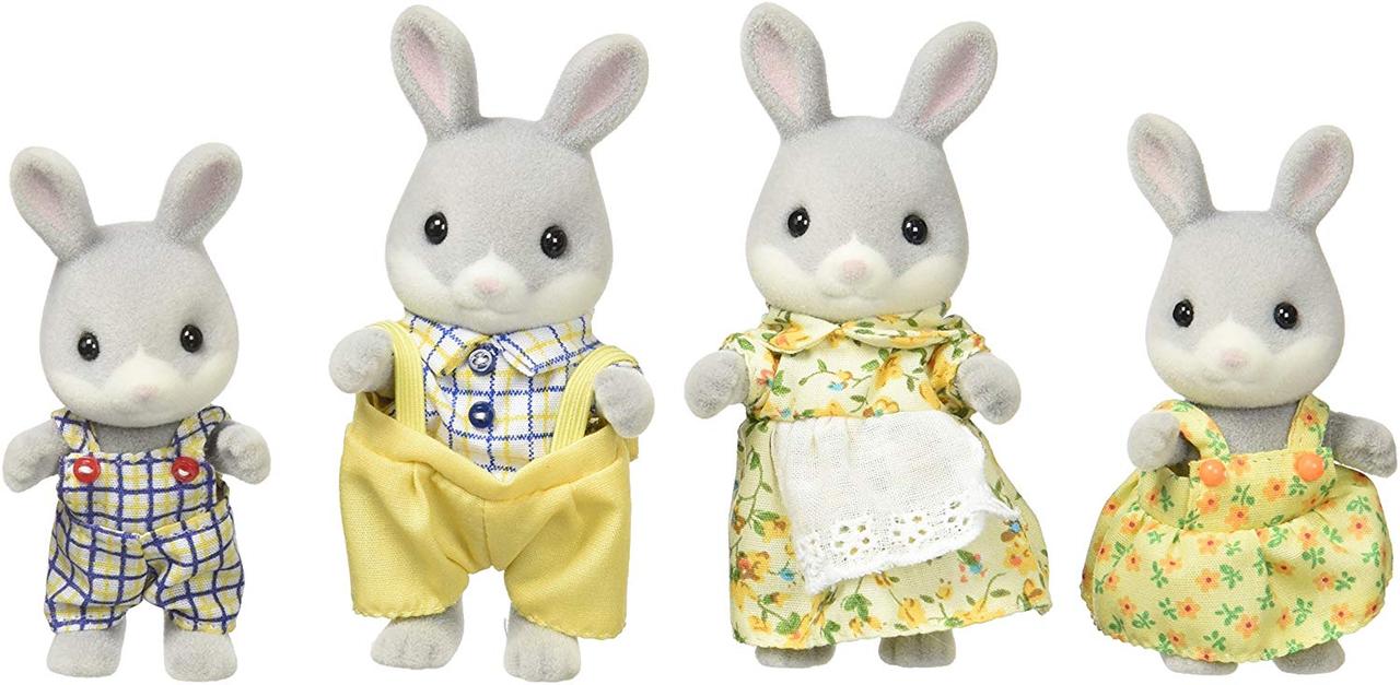 Sylvanian Families — Cottontail Rabbit Family Сім'я Сірих Кроликів