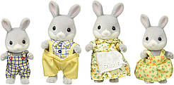 Sylvanian Families — Cottontail Rabbit Family Сім'я Сірих Кроликів