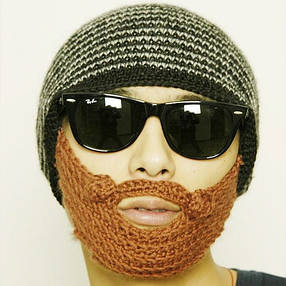 Шапка-балаклава лижна маска з бородою, фото 2