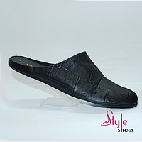 Тапочки мужские и женские комнатные кожаные«Style Shoes»