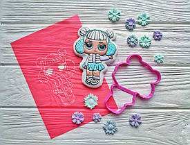 3D форми-вирубки для пряників "Кукла ЛОЛ 11"