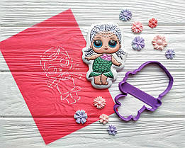 3D форми-вирубки для пряників "Лялька ЛОЛ 14"