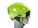Гірськолижний шолом + гірськолижні окуляри Quiksilver Game Pack Lime Green / Moam Tatt (GJZ3) 2019, фото 3