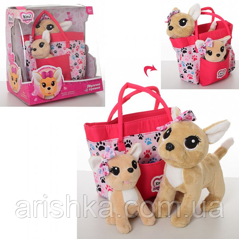 Собачка в сумочці Кікі з цуценям M 5428 UA (аналог Chi Chi Love) 2 шт., фото 1